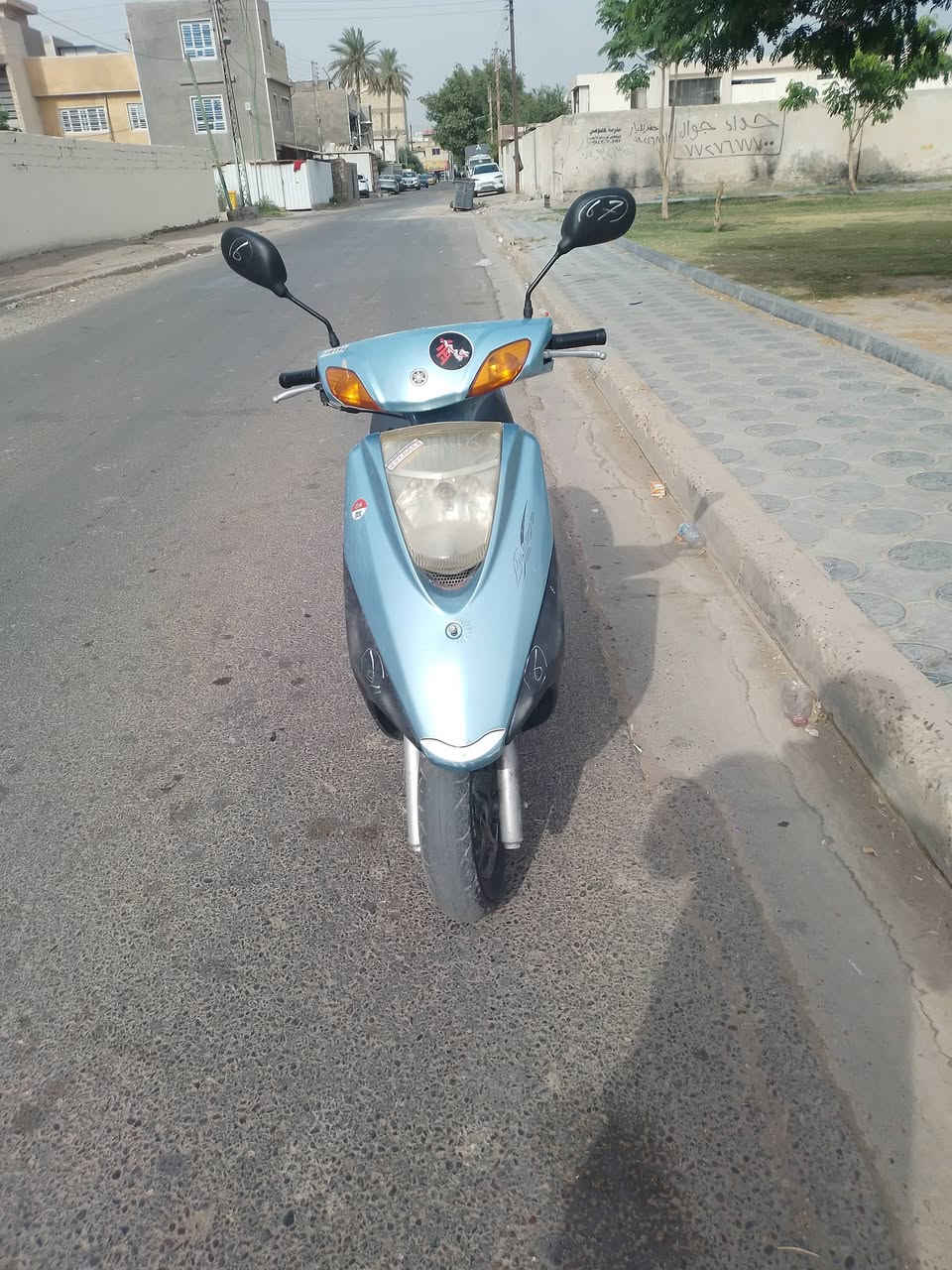 سلام عليكم دراجه بريز نضيفه السعر ٥٠٠ وبيها مجال حك الجيه ***********مكان بغداد حي العامل رقم
