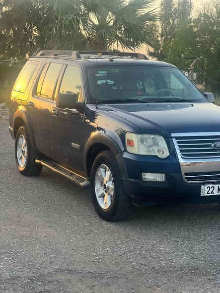 سلام عليكم
فورد اكسبلور موديل 2007 
حادث باب خلفي فقط 
ايرباك سليم 
شرط كير محرك مامفتوح
رقم اربيل شرط تحويل  
مواصفات
تبريد قطعتين 
كشن كهرباء 
نظام Abs 
كاميرا خلفية
شاشة كبيرة 
نضام فور ويل
داخلية لونين 
السعر95 وبي مجال 
للأستفسار ***********
