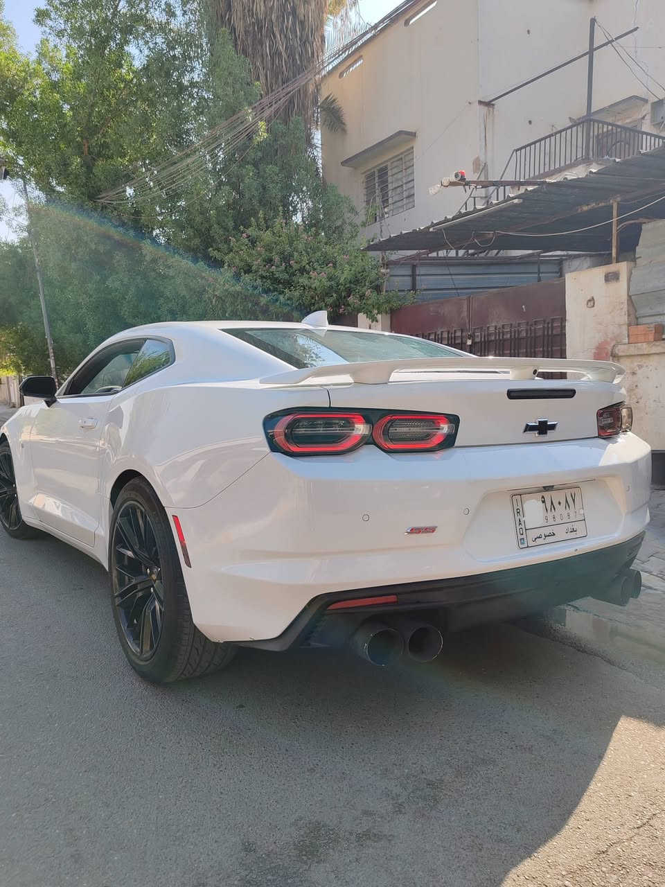 بيع او مراوس حسب القناعه
كمارو 2019 محرك 6200 
2ss 
كير 10 نمر
السياره فول مواصفات 1/1 

داتا شو 
كامرتين خلفيه 
اناره داخليه متغيره RGB
كشنات تدفئه تبريد 
فتحه سقف 
نقطه عمياء 

السياره كفاله من الحادث 
سرقه محرك وكير وبنيدالكهربائيات مالت السياره نفسهن  الصبغ الي بيهه بنيد ودعاميه اماميه فقط 
 
السياره مخزنه بعدهه على وضع الشركه ماشيه 12 الف كيلو متر فقط 
جايبلهه كصه بجم كامله من دبي 
السياره اني الي مشتغلهه على ايدي كلشي بيهه بلادي شرط بدون اي تلزيك 
مكاني بغداد 
السعر 230 
***********
