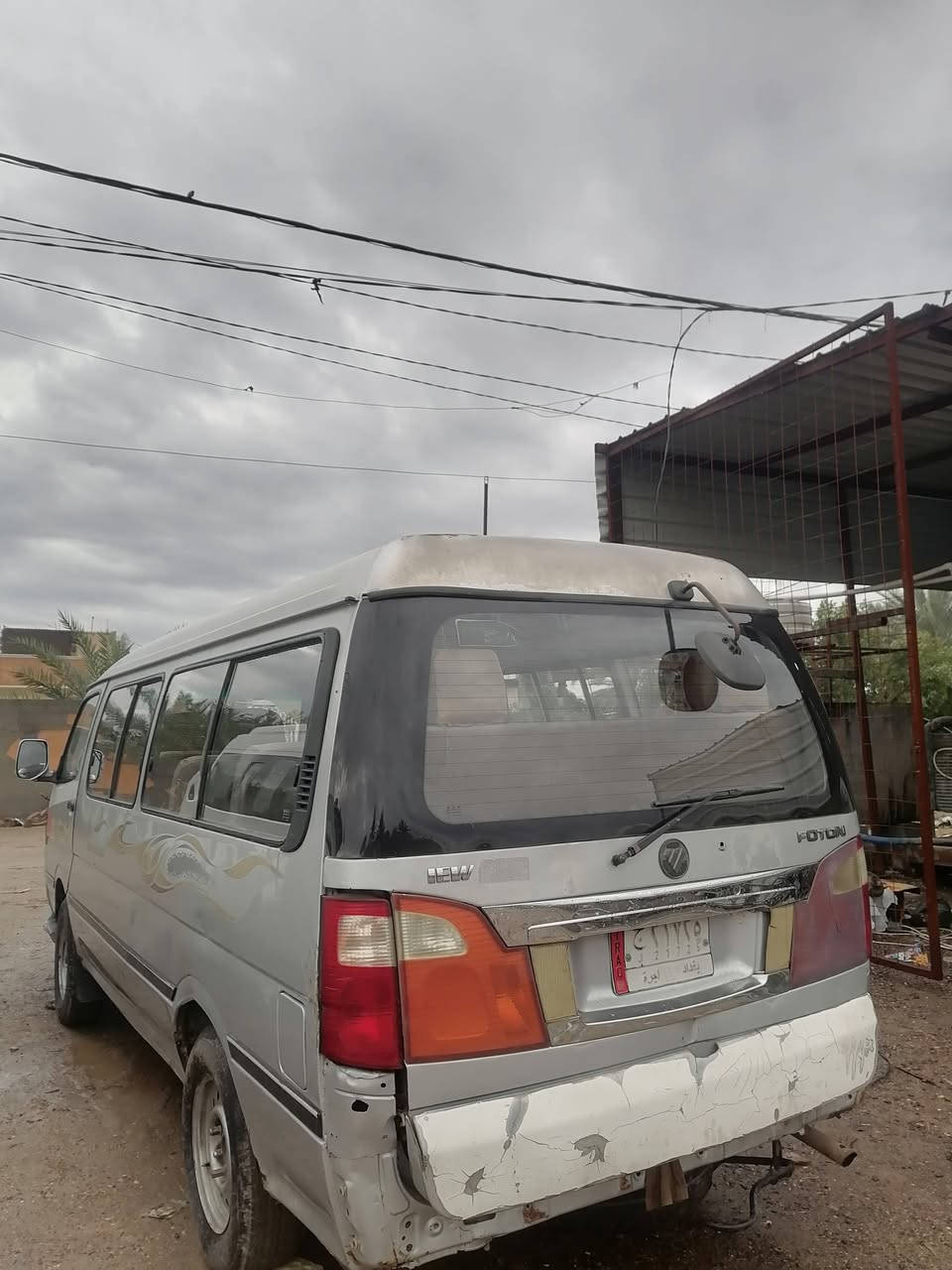 السلام عليكم 
 فوتون موديل 14تحويل ثاني يوم رقم بغداد امصفره من كلشي هيئه مرور تاخذ صافي كير اكسن  صدر خير من الله المكينه بيهه تبخير بس صافيه مثل ساعه وسعر 70وبيهه مجال حك اجيه
المكان بغداد الدوره حي الصحه 
 رقم الهاتف ***********
