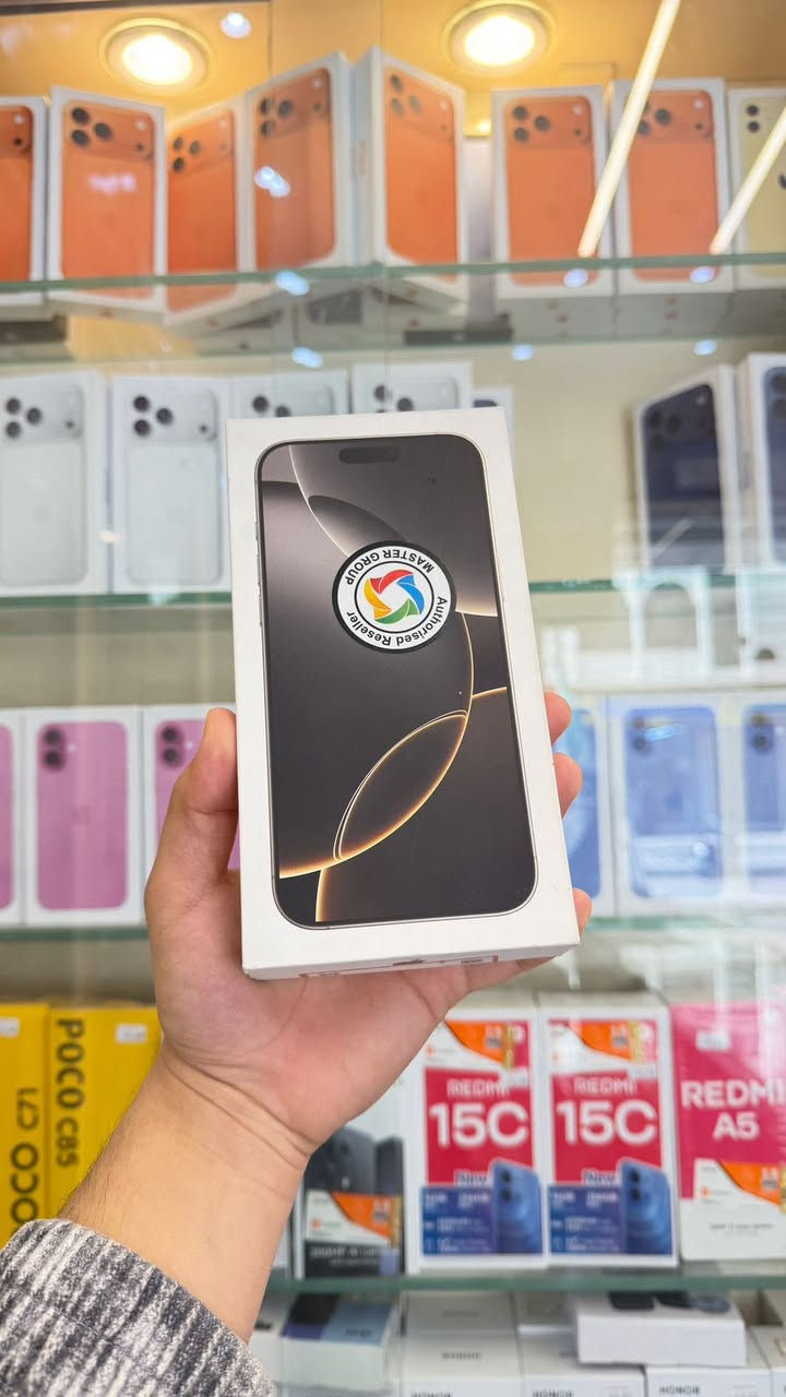 ايفون 16 برو ماكس عربي شرق اوسط ماستر💥لون تيتانيوم
ذاكرة 256 بطارية 95 الجهاز نضافه 100‎%‎ ملحقات كامله شرط تاخذه تفحصه وين ميعجبك بالحاسبة كله نورمال ✅✅ مع وصل ضمان من المركز لمدة 5 ايام السعر مليون و375 الف 💥
بغداد / البياع شارع 20 اسم المحل مركز حسان للموبايل ***********
