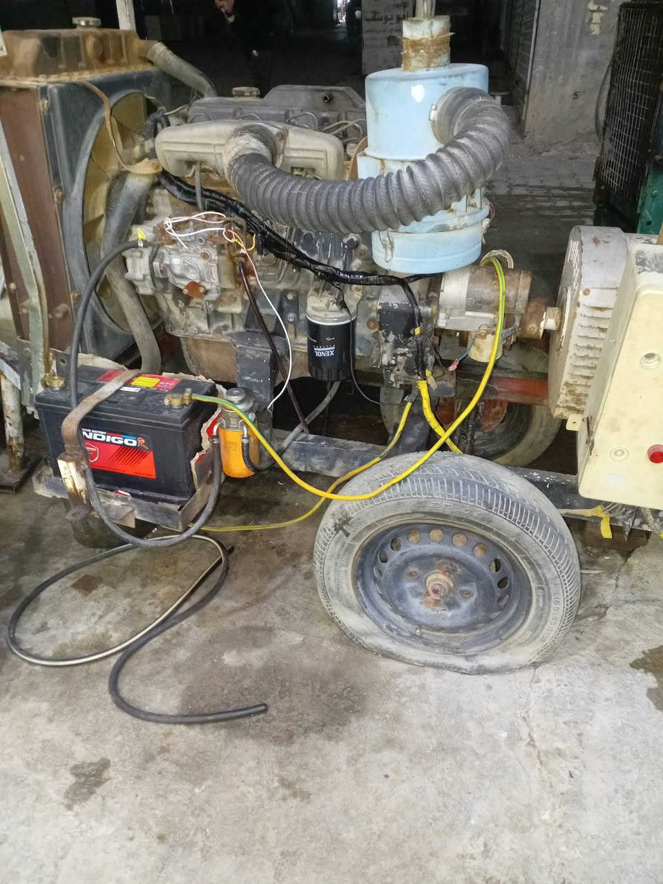 سلام عليكم مولد كيا شغاله ٣٠ امبير العنوان الشعله شارع ٦٠ الدوانم عبور السكه  أسواق الصدرين ***********
سعر ١١ ورقه وبيها مجال
