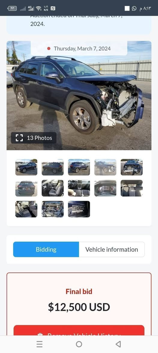 السلام عليكم
تويوتا راف فور  2023 xLE 

‏

وارد امريكي حادثها موضوح صور مع سونار 

ماشية 25 الف حقيقي 

 

حجم المحرك 4 سلندر  2500 بانزين فقط 

المواصفات :

بصمة ابواب

بصمة تشغيل

الشاشة الجبيره 

تحديد مسار 

رادار أمامي(تحديد مسار)

رادار جانبي (نقاط عمياء) على المري 

رادار خلفي(التحذير من الاصطدام)

تحكم وضعيات القيادة Drive Modes 

ابل كار بلي بلوتوث بدون وياير

اوتو ستارت (Auto start)

اوتو ستوب(Auto Stop)

هاند بريك بصمة

اوتو هولد(Auto Hold) 

تحكم وضعيات القيادة,ECO,NORMAL,SPORT  

مانع انزلاق 

تحكمات استيرن 

وبقية المواصفات المعروفة

رقم بغداد دولي بسمي تحويل مباشر سنويه هزه جديد بأسمي تحويل ثاني يوم

السعر 232 ورقه

اي اسفستار رقم صاحب السياره

***********

مكان بغداد كاظميه

غير متواجد على الفيس
