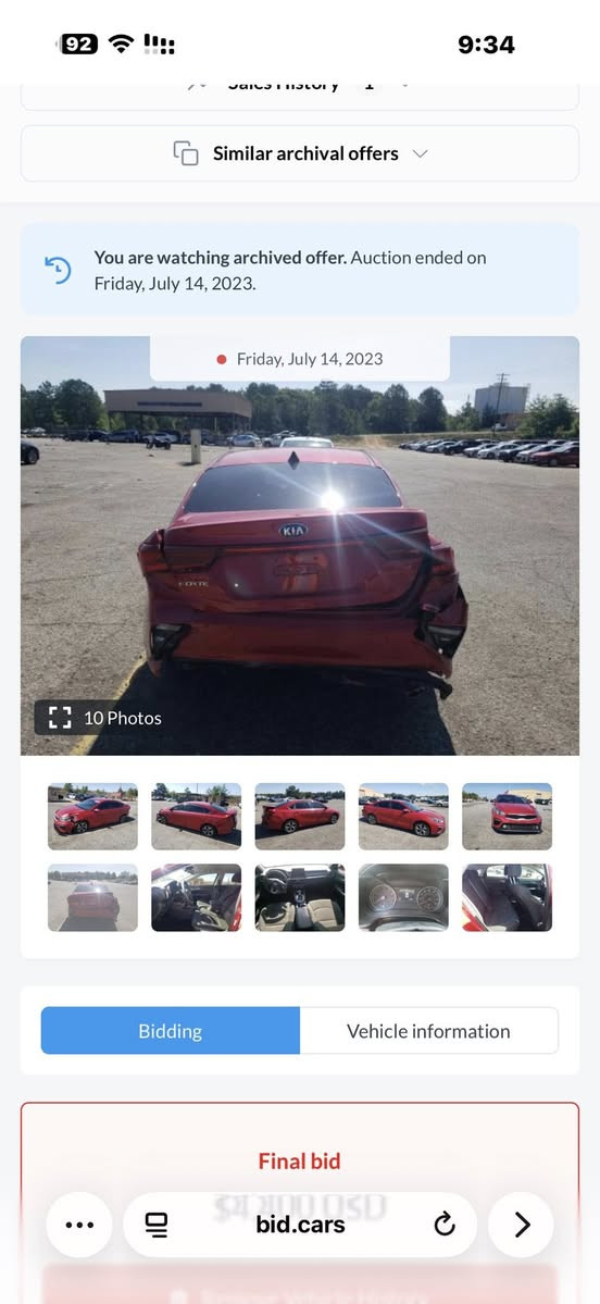 كيا فورتي 2021
حادثه موضوح بل صوره اربع قطع بدون دواخل
گير مبدله نفسه CVT قبل شهر او نص 
مكينه 2000
السياره تخم او تاير او تخم ويل جدد حداديت صدر جديده ما بيه مصرف خلاص 
السعر 120$ 
***********
