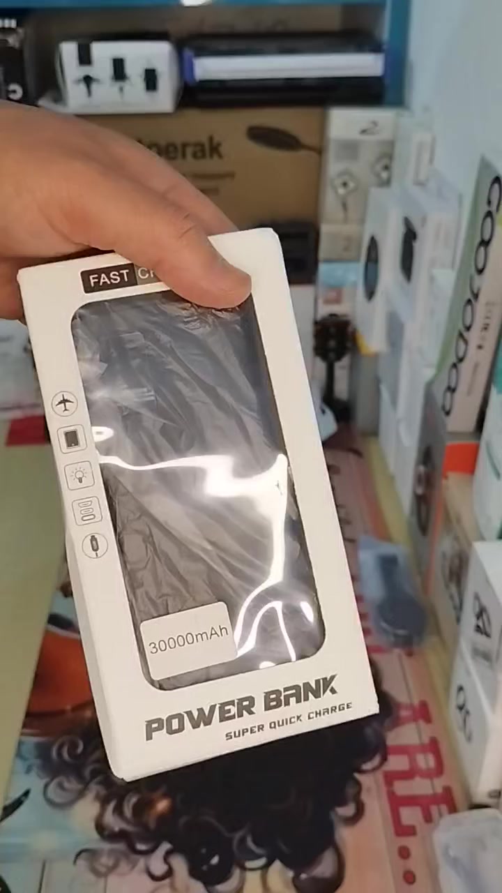 بور بنك 30الف ملي شحن سريع 120w باله بس ب25للحجز ***********
