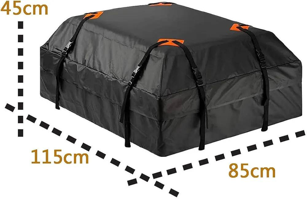 السعر ٣٠
هذه حقيبة شحن للسقف مقاومة للماء من العلامة التجارية Zone Tech. 
المادة: مصنوعة من نايلون متين ومغلف بالمطاط لتوفير قوة ومتانة طويلة الأمد. 
الميزات: تصميم مقاوم للماء بنسبة 100% لحماية الشحنات من الأوساخ والظروف الجوية المختلفة. 
التوافق: مصممة لتناسب جميع حاملات السقف العالمية. 
السعة: توفر مساحة تخزين إضافية تبلغ 15 قدماً مكعباً (ما يعادل تقريباً 425 لتراً). 
الأبعاد: تبلغ أبعادها 115 سم طولاً، 85 سم عرضاً، و 45 سم ارتفاعاً


**إذا كنت صاحب هذا الإعلان وتريد حذفه لأي سبب، رجاءا أرسل رسالة إلى الدعم الفني**