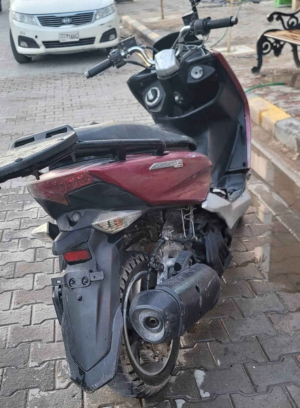 يالله ماجسته اس ياباني قبق بانزين نفخ استان كهربائي ماشية 73   مديل17  دراجه حلوة بمعنه الكلمه شلعه معدل فول أبد  ما بيهم نقص كهربايات كلهه شغاله مكينه ناعمه ما تنسمع دراجه فول مواصفات احله من الصوره اوراقهه كامله مكينه مكفوله سعر 7.5 وبيها مجال  للاتصال واتساب فقط *********** 
مكاني نجف/ كوفة 💚🌹🌗
