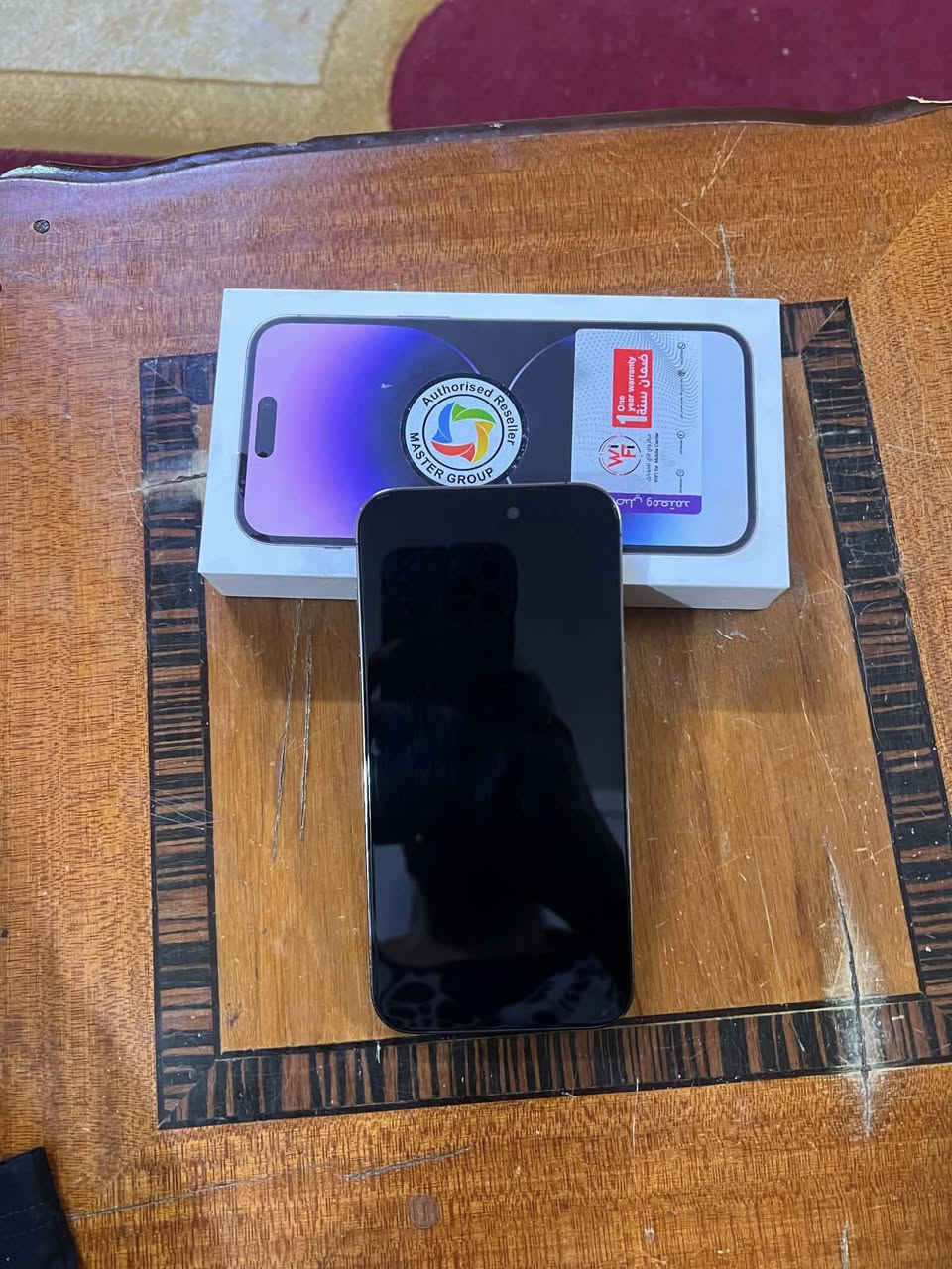 سلام عليكم
من رخصت الادمن المحترم
آيفون 14برو ماكس 
نظافة 100/100مال جناي 
يعني جهاز طك كارتون مو باله
نموذج M
الجهاز مكفول من كلشي 
كارتونة فقط
بطارية 83حقيقية
سعر 950
بي مجال بصيط للطيبين
مامتواجد عل فيس
الاتصال
***********
