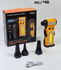 موديل F020 • مروحة قوية • مصباح COB