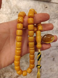 محبس فضة ٩٢٥ • حجر شرف الشمس • سبحة باكستاني