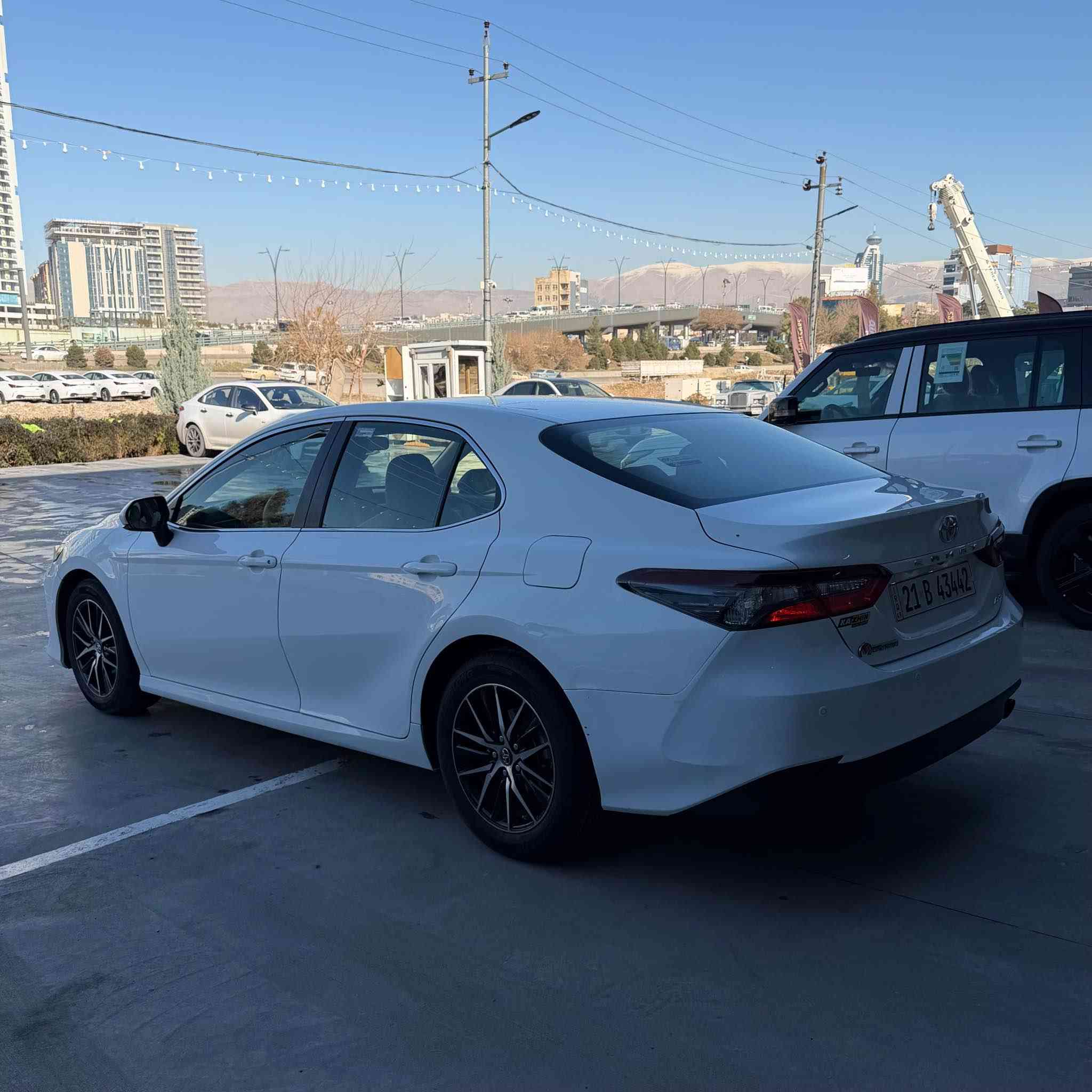 Toyota Camry LE
مۆدێل : ٢٠٢٢
ماوەی ڕۆیشتن : ٥٩،٠٠٠ كم
بۆیاغ : بێ بۆیاغ ، ٣ پەڵە ساردی بچووک
پستۆن : ٤ پستۆن
بزوێنەر : ٢.٥
ڕەنگ : سپی بەفری
خەلیجی کۆمپانیای سەید نەهرۆ - ڕەقەم سلێمانی - ڕەقەم و سەنەوی تازە تا ٢٠٢٨ 
شاشە گەورە - ویلی جوانی بۆ دانراوە - دوو سویچ بيلادى - حاسەی دواوە - کامێرای دواوە - برێک بەصمە - ئەوتۆ هۆڵد - تەبرید لەمس - تەبرید مەرکەزی - سوکان ڤۆلیۆم - ٦ ئێرباگ - ئاوێنە ئیشارەت و کارەبایی - دیاریکردنی خێرایی 

ژمارە مۆبایل : ***********
---------------

Toyota Camry LE 
مودیل : ٢٠٢٢ 
عدد الأميال : ٥٩،٠٠٠ كم
ضرر : بدون صبغ ، ٣ بقع بارد صغار
سلندر : ٤ سلندر
محرک : ٢.٥
اللون : ابیض ثلجي
خليجي شركة سيد نهرو - رقم سليمانية - رقم و سنوية جديدة لحد ٢٠٢٨ 
شاشة كبير - ويل مبدل - سويجين بلادي - حساسات خلفية - كاميرا خلفية - بريك بصمة - اوتو هولد - تبريد لمس - تبريد مركزي - تحكم ستيرن - ٦ ايرباك - مرآة اشارة و كهرباء - تحديد سرعة

رقم الهاتف : *********** السليمانية, العراق
