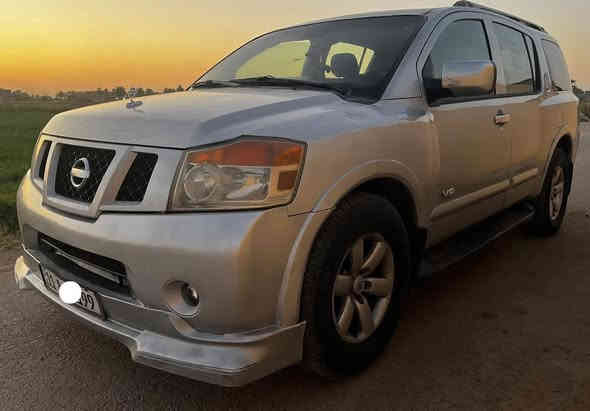 سلام عليكم نيسان ارمادا 2008 كلين بدون ضربه سياره خير من الله كهربائيات كلها شغاله رقم بغداد انكليزي باسمي سياره منضومه غاز تخم تاير سياره جاهزه من كلشي كير مكينه خير من الله مكانها بغداد السعر ٩٨ وبيها مجال شي قليل
*********** بي واتساب
