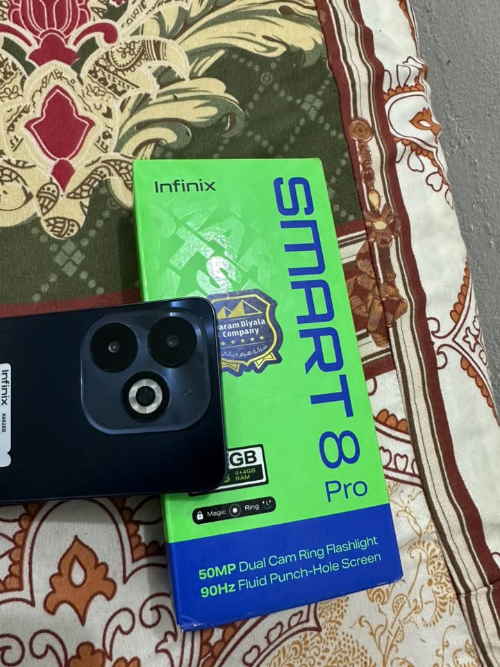 انفنكس سمارت8برو جهازنضيف كلش ذكره٢٥٦ملحقات كامله استخدم قليل بيع ومرواس ‭٠٧٧٦ ٠٧٦ ٣٣٢٥‬
