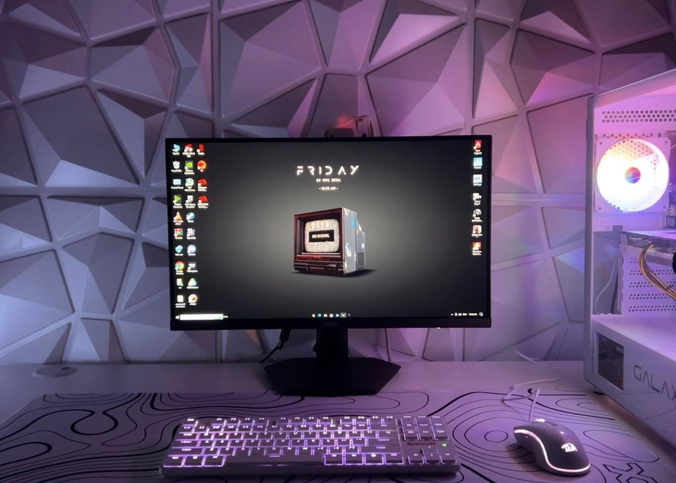 السلام عليكم تجميعة كاملة للبيع ومستحيل احد يلكه بهيج سعر بس الظروف حكمتني الكيس وحده سعره اكثر من مليون
‏i5-10400F
‏ RTX4060 اصدار خاص ابيض
رامات 16
1T تخزين
ماوس ريدراكون
كيبورد ريدراكون
سماعة رايزر
شاشة  MSI 185hz 
يو بي اس 
طاولة L
السعر مليون قفلل
 للاستفسار ***********
يوجد توصيل اني اوصله مجاني داخل بغداد فقط
