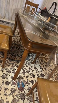 ميز طعام • خشب زان • بغداد السيديه