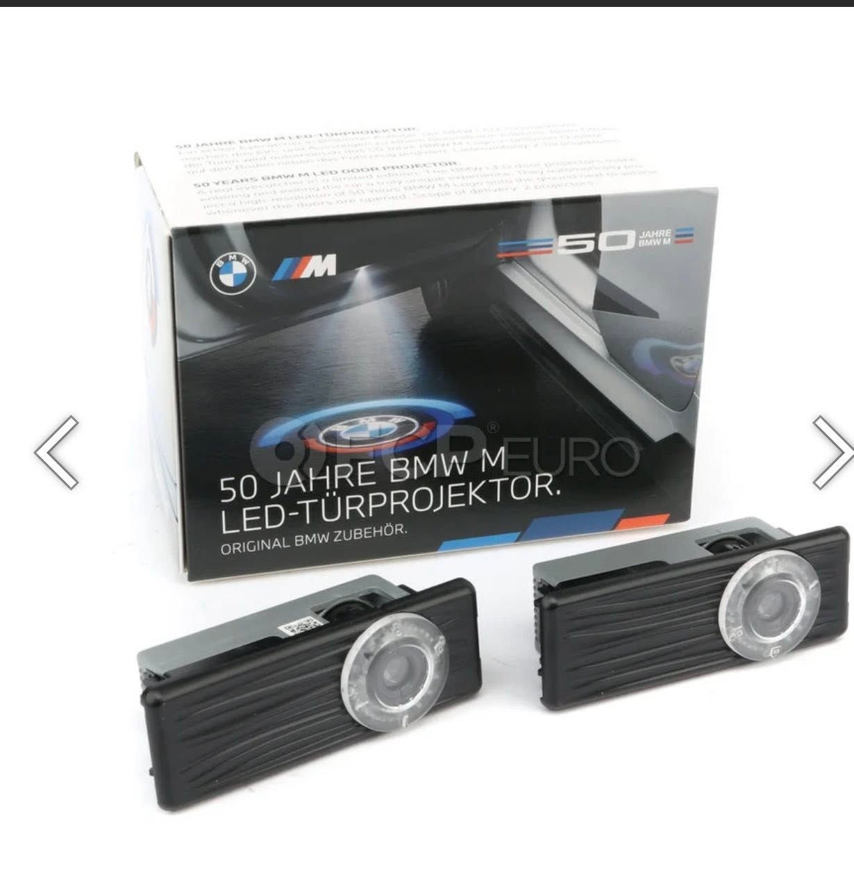 BMW 50 Years of M LED Door Projectors (68mm) - Genuine BMW 63315A64CE6 $120


**إذا كنت صاحب هذا الإعلان وتريد حذفه لأي سبب، رجاءا أرسل رسالة إلى الدعم الفني**