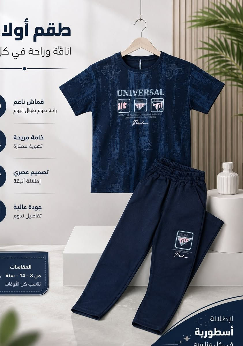 ستايل يواكب الذوق الشبابي... جودة تلاحظها من أول لبسة، جوده عاليه، تصميم عصري، لمسه من الفخامه😎 
متوفر الآن بجميع القياسات وبكميات محدودة سارعو بالحجز قبل نفاد الكمية
للطلب والاستفسار مراسلة الصفحه او على الرقم التالي واتساب *********** 📱 
يتوفر توصيل بغداد وجميع المحافظات 5 الف 🚕
 #اكسبلور #ملابس_أطفال_ازياء #اكسبلور_العراق_البصرة_بغداد__العراق #جدید #تسويق_الكتروني
