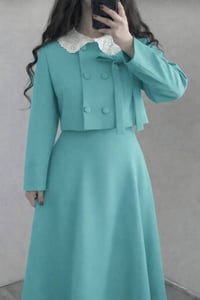 طقم تنورة • قماش سوبر ياربي • مقاس ٣٨-٤٤