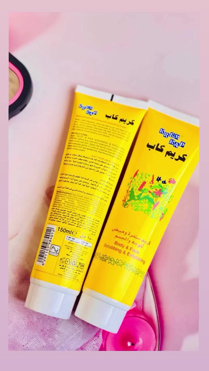 ‏" Krem kap " 🧚‍♂️✨

" كريم صنفره " 
- من #كريم_كاب 🌙
" كريم كاب صنفره وتقشير للوجه وللجسم " 
" يحسن من تجديد خلايا البشرة للوجه " 
" يزيل طبقات الجلد الجافة عند استعماله " 
" تنظيف عميق للبشرة " 
" يزيل طبقات الجلد الداكنة
عند استخدامه بشكل منتظم " 
" يزيل الشوائب وخلايا الجلد الميته وهكذا تحصل البشرة على حاجتها من التغذية " 
" يجعل البشرة نضرة وصحية ومشرقة " 
" ينعش البشرة باهتة المظهر " 

صنع في الإمارات 🇦🇪


**إذا كنت صاحب هذا الإعلان وتريد حذفه لأي سبب، رجاءا أرسل رسالة إلى الدعم الفني**