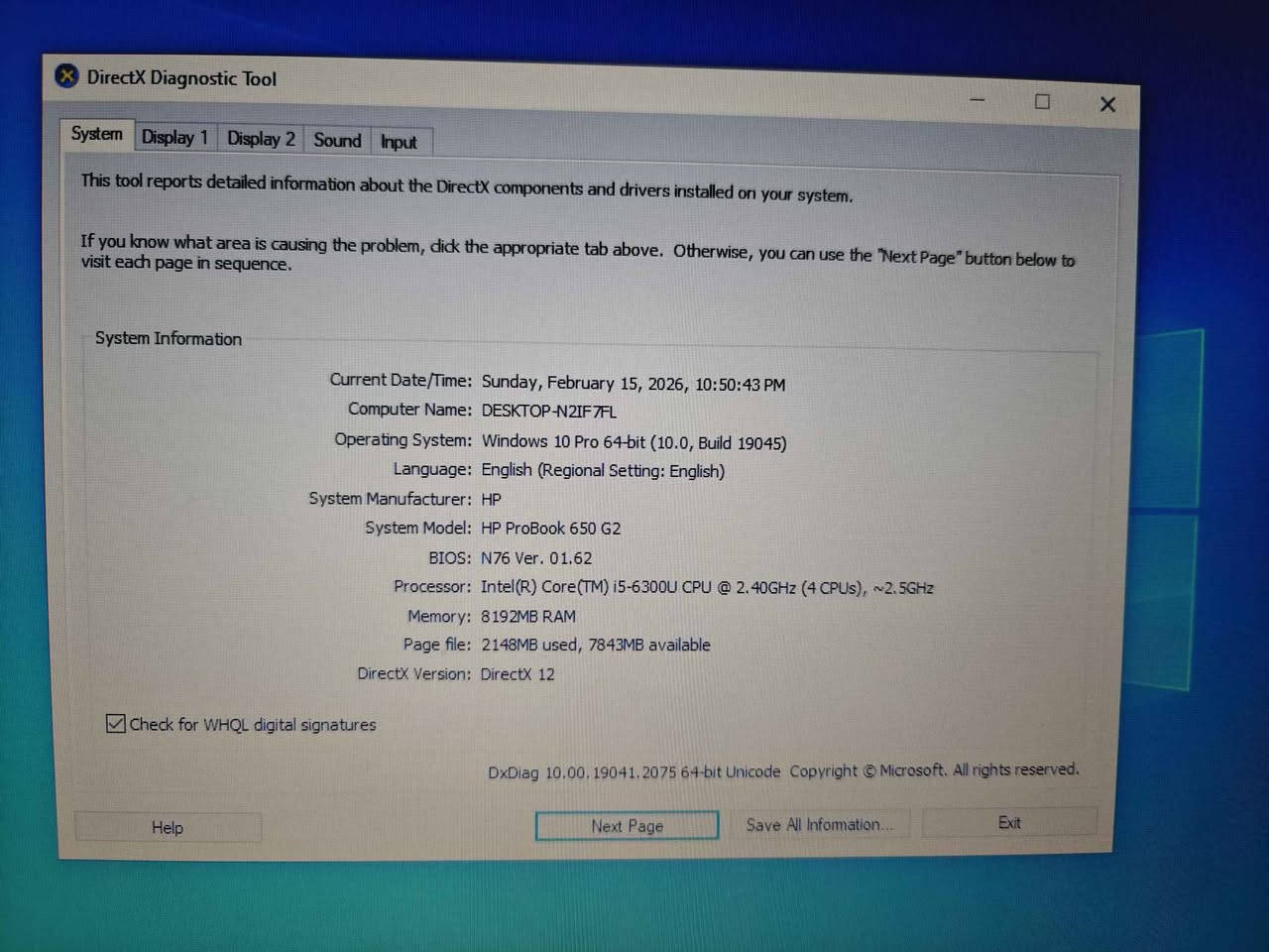 متوفر لابتوب Hp 650 G2 من الجيل السادس
يحتوي على كرت خارجي 2GB
(السعر_285_الف_عراقي)

✅hp 650 G2 الجيل السادس موديل 
🔥intel core i5-6300U  6 th Gen المعالج 
✅RAM 8GB الرام
🔥SSD.256GB الهارد 
✅ AMD Radeon R7 M350 2GB الكرت الخارجي 
🔥intel HD Graphics 520 كرت الداخلي
✅Display 15.6 inch حجم الشاشة
🔥WINDOWS 10 PRO النظام 

المواصفات: -
🔵الموديل HP 650 G2 
🔵كور i5 الجيل السادس 
🔵الرام 8 كيكا
🔵الهارد ssd 256 كيكا
🔵الكرت الداخلي انتل 8  
🔵الكرت الخارجي 2 كيكا منفصل 
🔵حجم الشاشة 15 انج
🔵ويندوز 10 برو. اصلي 
………………………………………………………………
ضمان سبوع كامل استبدال في حالة وجود اي خلل
الملحقات الشاحن الاصلي وحقيبة
يوجد توصيل لكل العراق 🚗
واتساب ***********  اتصال *********** ☎️ بغداد, العراق
