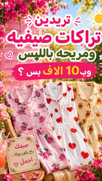 ملابس صيفيه • قماش بارد • توصيل محافظات