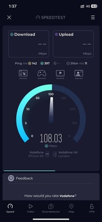 فودافون بريطانيا • نت مفتوح • خط دولي