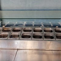 براد مقبلات منضدي ستيل 16 بلانك قياسه 180*40 والارتفاع 55 سعره ب450 بغ...