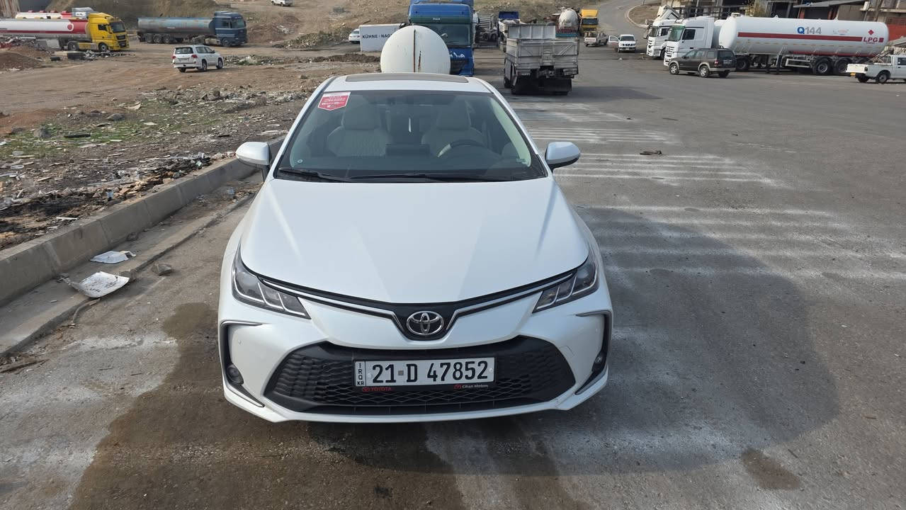 (تويوتا كورولا خليجي شركه جيهان تويوتا العراق) 2024 فول GLI فول
شركه جيهان ضمان.
صيانه مجانيه. 
بكل افراع شركات تويوتا.
  بدون صبغ، حتى دعاميات مامصبوغه
*مري  وكهربائي.
ماشية18 الفKm
 * ويل كب حجم جبير.
 *  ٢ بصمه شركه .
 * مراي شفط وكهرباء اشاير بل مري.
 * داخل ابيض.
 *بصمه سياره.
* شاشه ايباد شركه فول تحكم.
 * كامل تحكمات بل ستيرن.
 * 3 مودات قياده رياضي ويكو وعادي.
 *حساسات شركه.
*كامره وشاشه شركه. 
*شحن وايرليس جارج
 * جناح على صندوق (سبايدر).
 * لايتات زينون وليد.
 * مرآيات فوتو.
 * سلايد روف.
 *اطارات يابانية شركه.
 * سبير شركه منازل.
 * لايتات أمامية و خفيفة
سعر، 190$ 
العنوان سليمانيه 
*********** واتساب
*********** فايبر
