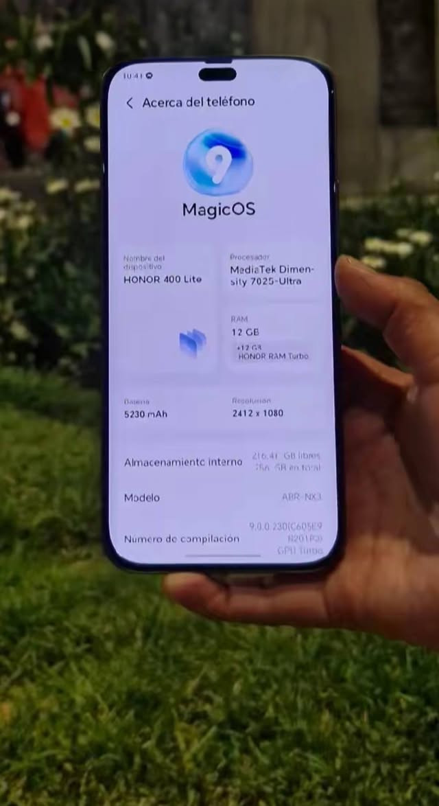 HONOR 400 Lite للبيع السعر خاص الجهاز ما مفتوح من الكارتون 
@إشارة


**إذا كنت صاحب هذا الإعلان وتريد حذفه لأي سبب، رجاءا أرسل رسالة إلى الدعم الفني**