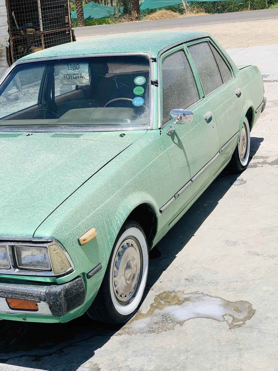 السلام عليكم ورحمة الله كرونه للبيع موديل 1980 مصبوغه الجماليه  سياره. جديده ورقم بغداد مميز  السعر 45$ وبيه مجال للطيبين العنوان بابل الحله.   ***********
