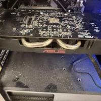 RX580 • مخرج VGA • حرارة ٨٧