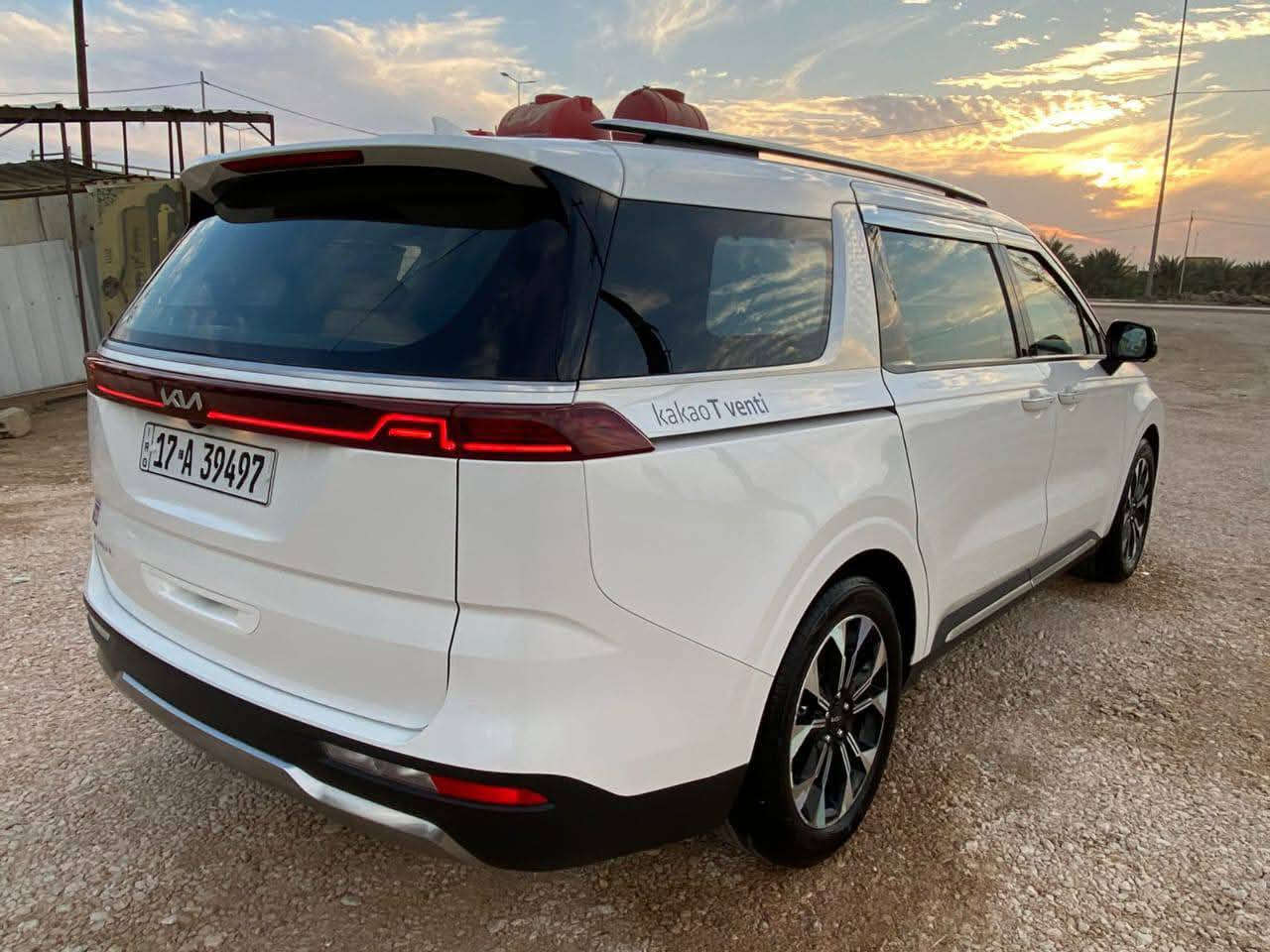 كيا كرنفال 2023
وارد كوري بانزين غاز فقط 

كفالة 

مواصفات فول للأخير شنو ابالك بيها 

بصمة ابواب وتشغيل 

تشغيل عن بعد 

كير ماوس 

بردات كل الأبواب 

ابواب كهرباء 

جنطة كهرباء 

كشنات كهرباء وتدفئة وتبريد 

5 كامرات محيطية 360 درجة 

ويل كب كروم 

مري شفط 

عداد دجتل 

بك لايت لد 

لايت زنون + اشارة لد 

كشافات بلاجكتور 

اوتو هولد 

هاند بريك بصمة

تبريد 3 قطع + شاشة منفصل 

الأبواب بيها انارة من الداخل 

رادارات امامية وجانبية  وخلفية 

توقف ذاتي 

تحديد مسار 

قيادة ذاتية 

السيارة ماشية 19 الف كيلو حقيقي ما مصفر ولا ملعوب بيها 

سيارة وضع الشركة 

رقم مثنى مداور مباشرة

تحويل مباشر 

مكان السيارة السماوة قضاء رميثة 

السعر 328 وبيها مجال كلش قليل 

للاستفسار    
*********** رقم ثاني ***********
