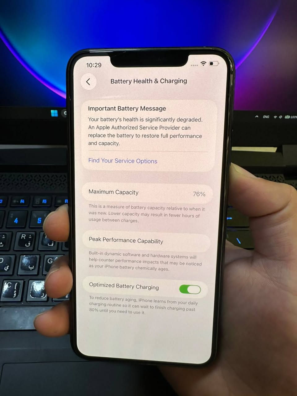 iPhone 11 pro max مثل الجديد كلها شركة ما بيها اي شيء ولا شخط جهاز لوك ذاكرة 256 و البطاريه 76 اي شخص شراء يجي خاص موجود التوصيل و سعرة 300$$$ دولار .


**إذا كنت صاحب هذا الإعلان وتريد حذفه لأي سبب، رجاءا أرسل رسالة إلى الدعم الفني**