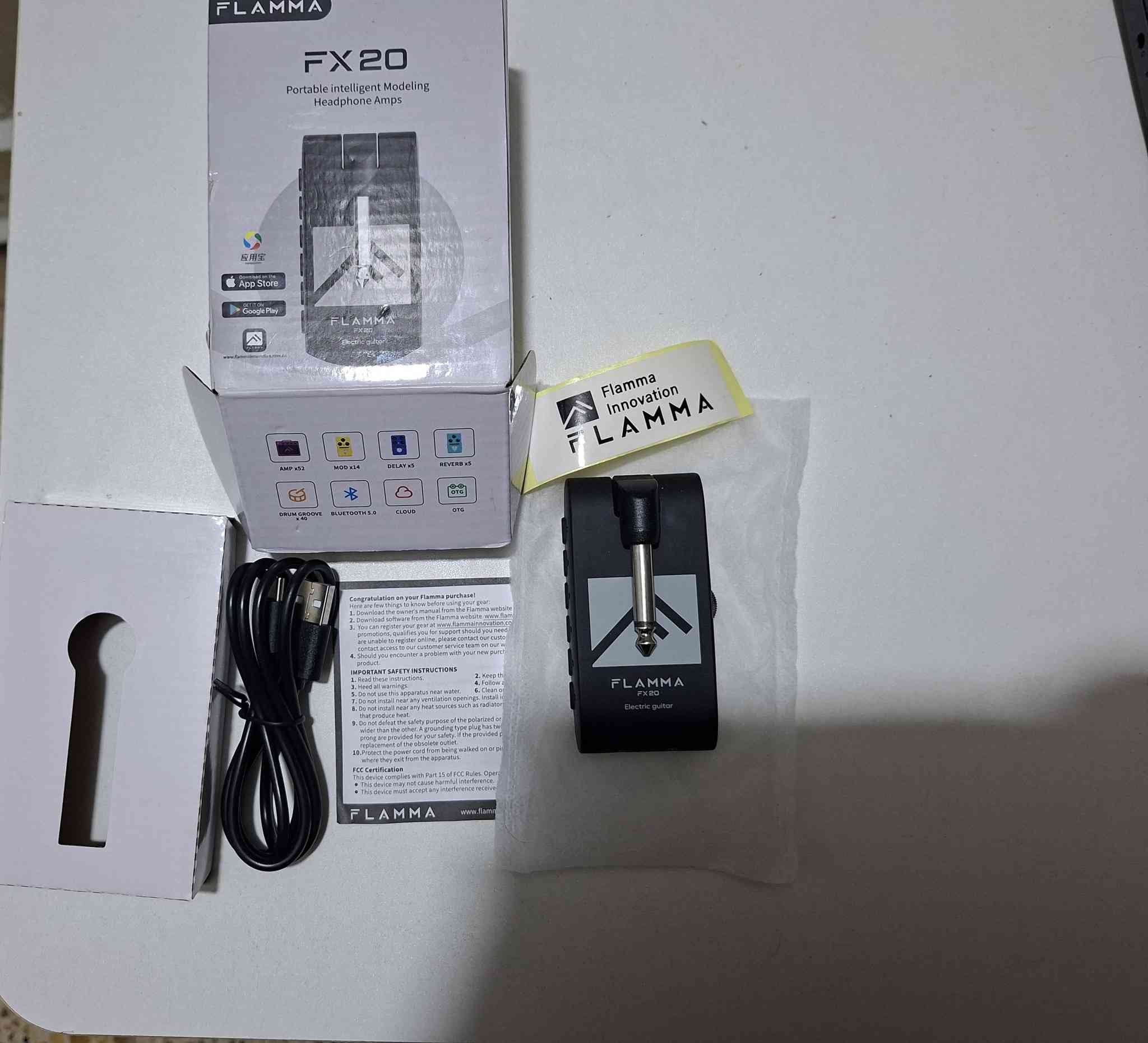 فلاما FX20 جديد بكارتونته، هيدفون أمب ومحاكي مؤثرات ذكي للجيتار الكهربائي (بها 52 أمب و24 مؤثر وتشتغل عالتطبيق بالبلوتوث).
فلاما FX20 جديد بكارتونته، هيدفون أمب ومحاكي مؤثرات ذكي للجيتار الكهربائي (بها 52 أمب و24 مؤثر وتشتغل عالتطبيق بالبلوتوث).
السعر: 45 ألف وبيها مجال للشراي. للمهتمين تفاصيل أكثر ع الخاص.


**إذا كنت صاحب هذا الإعلان وتريد حذفه لأي سبب، رجاءا أرسل رسالة إلى الدعم الفني**