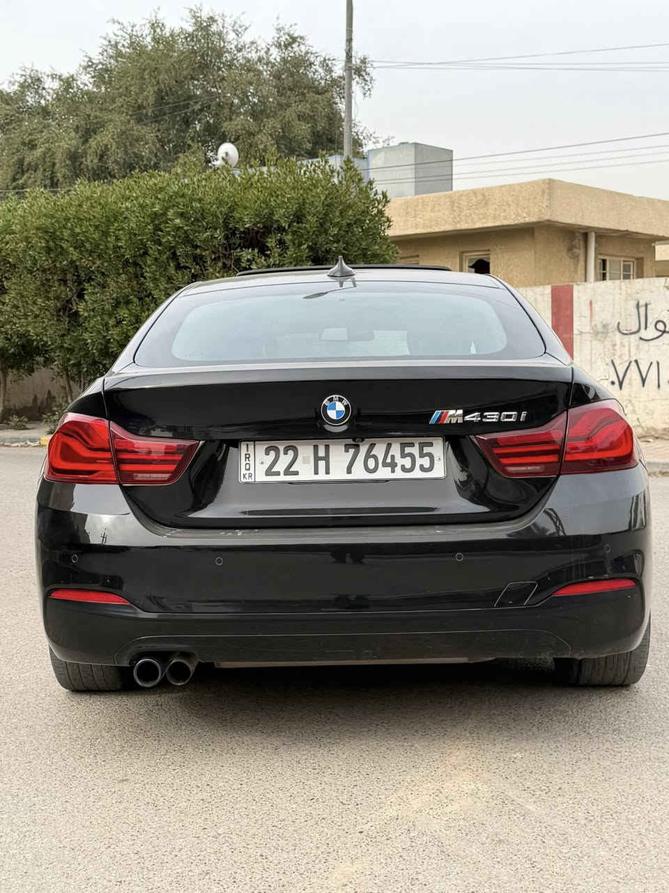 السلام عليكم 
بي ام 430i 2020 Grand Copy فوول مواصفات 
محرك 2000 Ton Power Turbo معروفة مواصفاتهة هيتر كشنات _ تدفئة ستيرن_ دخول ذكي_ صندوك كهرباء يفتح بلرجل_ شاشة كبيرة كار بلي_انارة محيطية_ شفتات ستيرن_ ثلاث انضمة قيادة وبعد بيهة هواي مواصفات
حادثها جاملغ امامي ايسر وصبغ البنيد من امريكا بدون دواخل رقم اربيل الجديد بأسمي تحويل ثاني يوم السيارة جاهزة وبلعافية عل ياخذهة
السعر / 21,500 وبيهة مجال
للأستفسار / ***********

