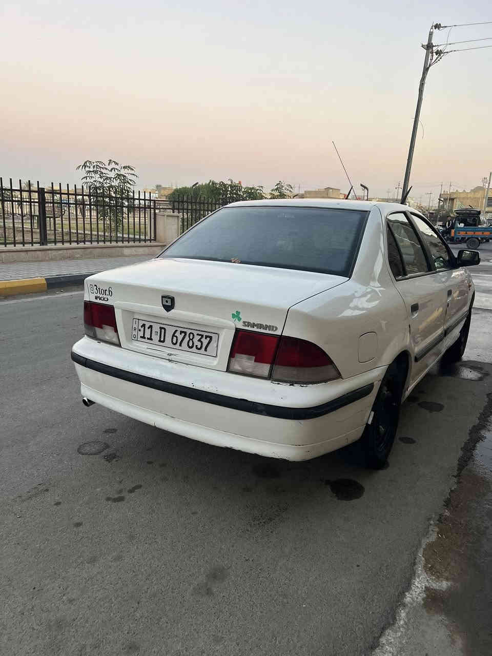 سلام عليكم سياره سمند مديل9 سياره نضيفه بيه بس قطعه بنيد ما نقصه شي كير مكينه جدد على ايدي رقمه بغداد رقم جديد شرط تحويل مكانه كوت  سعر41 رقم ***********@إشارة
