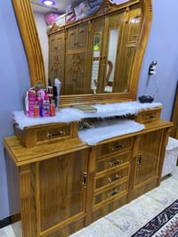 غرفه خشب عراقي شغل جديد 2025ست بيبان عرض الكنتور 3.5م زاويه ملابس نزال...