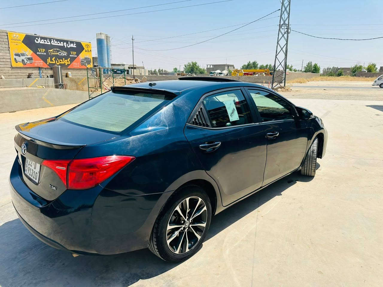 كورلا ٢٠١٩ وارد أمريكي
فئة xse 
بصمه بانوراما كشنات جلد واعلى المواصفات 
الضرر صبغ أربعة ابواب صبع مع الداير الخلفي جهة النفر .. 
السعر ١٢٥ $ 
رقم الهاتف ***********
