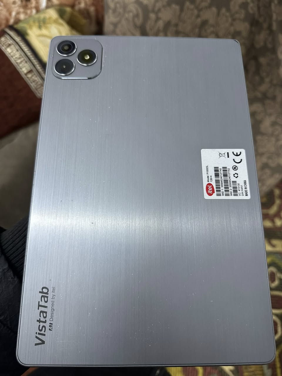 ايباد Visatab
ذاكره 124
نظام اندرويد 14 آخر تحديث
دبل سيمكرت 
نضيف حيل فقط بي كسر بالطارف ما مأثر على الشاشه
السعر 200 مكاني تكريت 
***********
