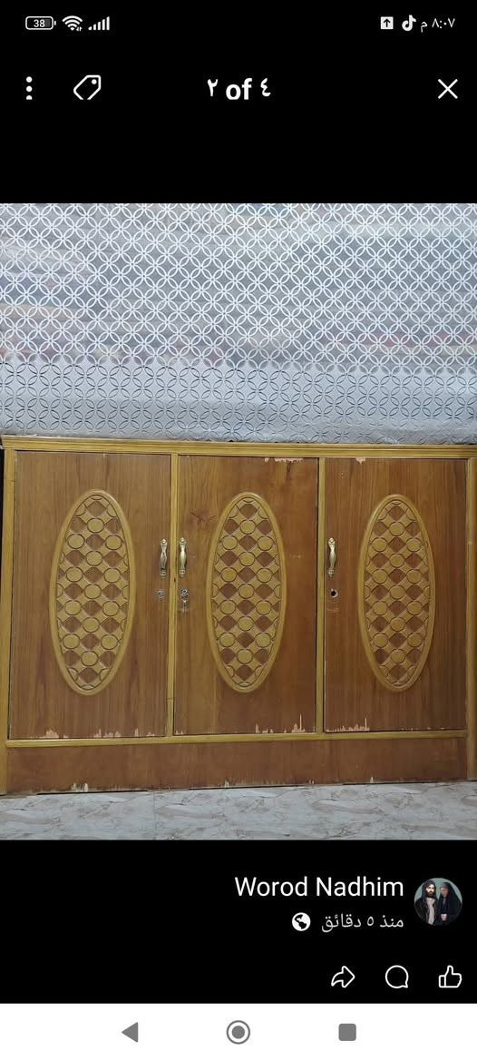 بوافية تسكام شرط  الارتفاع ١٤٠ والعرض ١٨٠  ميز مراية نظيف


**إذا كنت صاحب هذا الإعلان وتريد حذفه لأي سبب، رجاءا أرسل رسالة إلى الدعم الفني**