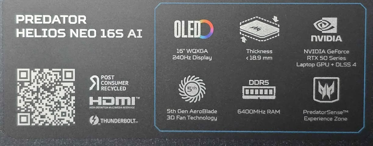 CPU: intel Ultra9 275HX 24cores 32 thread 
GPU: RTX 5060 8GB GDDR7
Screen: 16" OLED 240 HZ
RAM: 16GB DDR5 6400HZ
Hard: 1TB M.2 الرمادي, الأنبار


**إذا كنت صاحب هذا الإعلان وتريد حذفه لأي سبب، رجاءا أرسل رسالة إلى الدعم الفني**