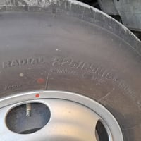 تخم تايرات برجستون ياباني + ويالتهن ( وية السبير ٧ ) جديد ما ماشي نزلت...