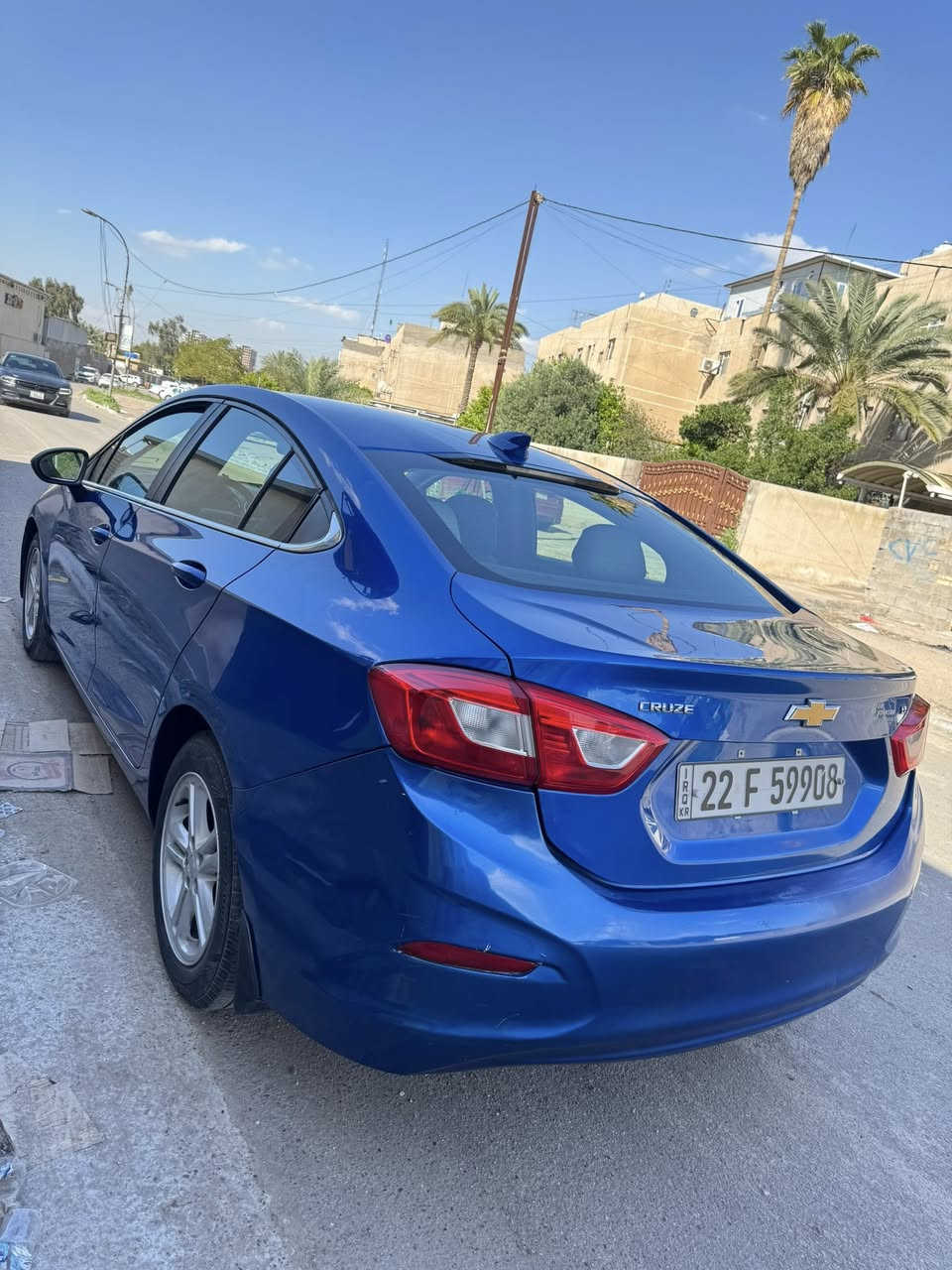 كروز موديل 2017 💙
بسعر 93 وبيها مجال بسيط
رقم اربيل الجديد تحويل ثاني يوم
مواصفات / LT
كير مكينه تبريد كهربائيات حدادية
ماشيه 115 km
 السياره نضيفه مناقصها برغي .
حادثها موضح ب المنشور قطعتين 
و ب العراق هلال الجاملغ الخلفي والامامي اليسار يعني ٤ قطع .
شاشة كار بلي وكامره خلفيه دواره 
تحكمات ستيرن جهتين / اوتو ستوب 
لد LED نهاري / مثبت سرعة  
مكان السياره : السيدية
للاستفسار : ***********
