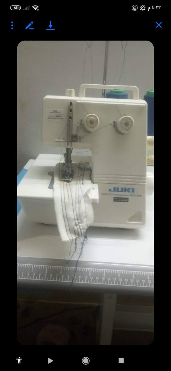 سلام عليكم للبيع انواع اجهزه خياطه مكينه اوفر صناعي نوعيه جاك+ مكينه اوفر صناعي بيباسوز+ مكينه اوفر جاك صغير خاص لخياطه تيشرت نوعيه جاك+ مكينه اوفر صغير ابو ثلاث بكرات وفيه مواصفات كثيره 
اجهزه نضيفه رقمي+ واتساب للشراي خلي يخابر رقم ***********
