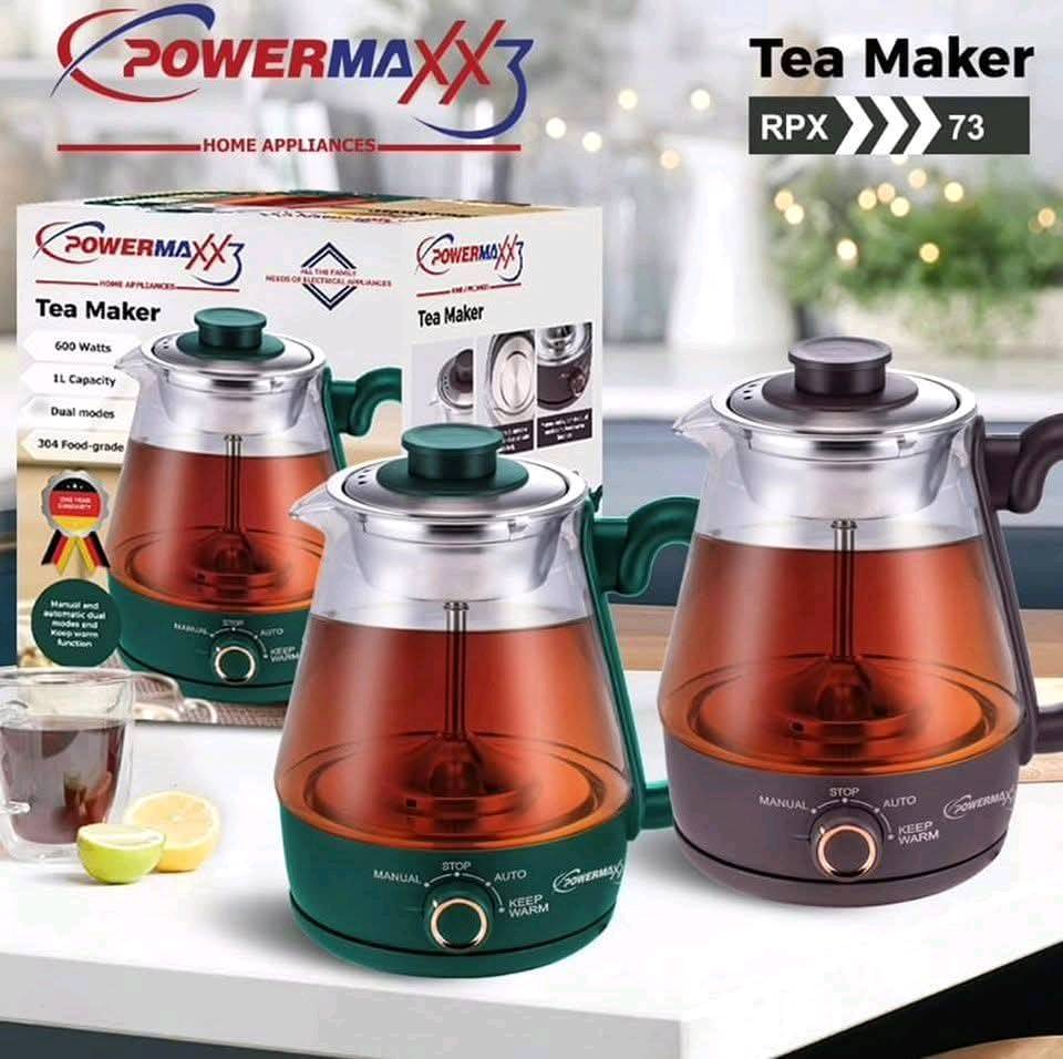 شاي يعدل الراس بعد الفطور بهذا القوري 
وادعولي 🤗 يشتغل ع المولد هم ✅

لكثرة الطلب على قوري تحضير الشاي الفاخر توفر الان ●●●
لتحضير الشاي.البغدادي 

 قوري تحضير الشاي الفاخر والجديد كليا وبمواصفات عاليه جدا ☕☕☕☕
١- ماركه POWERMAXX3 الألمانية 🇩🇪 🇩🇪 🇩🇪
٢- الجهاز بقوة ٦٠٠ واط فقط يعني تيار كهربائي قليل 🌟🌟
٣- سعه القوري ١ لتر 🍮🍮🍮
٤- تحكم بجميع عمليات التحضير يعني ... تشغيل مستمر أو إطفاء الجهاز ذاتيا عندما يتم تحضير الشاي .... أو يمكن ضبط الجهاز ليبقى الشاي محافظ على الحرارة KEEP WARM 🌟
٥ - يمكن إستعمال الجهاز كغلايه ماء فقط 🌟🌟🌟
٦ - مصنوع من أجود أنواع البايركس والستانلس ستيل الغذائي وبمواصفات عاليه 👌👌👌

للحجز والأستفسار مراسلتنا 📩 📨 
او الاتصال ***********
التوصيل بغداد وجميع المحافظات 🇮🇶 🚚 
