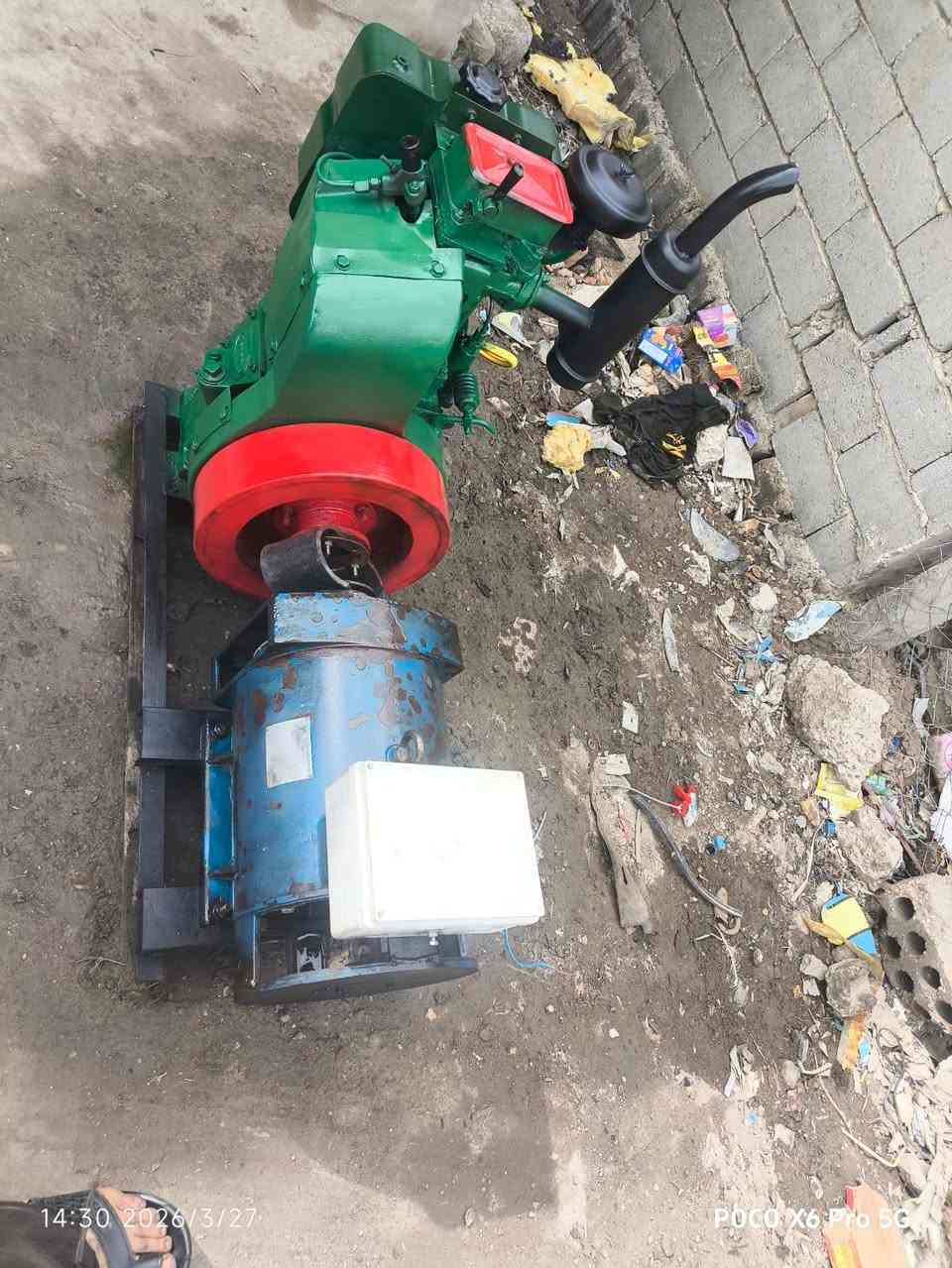 السلام عليكم مولده 10 حصان راس توليد 7.5 كيفي شرط الشغل مكان بابل الكفل السعر ب 500 قفل رقم الهاتف/***********/ غير متواجد على الفيس اتصال فقط
