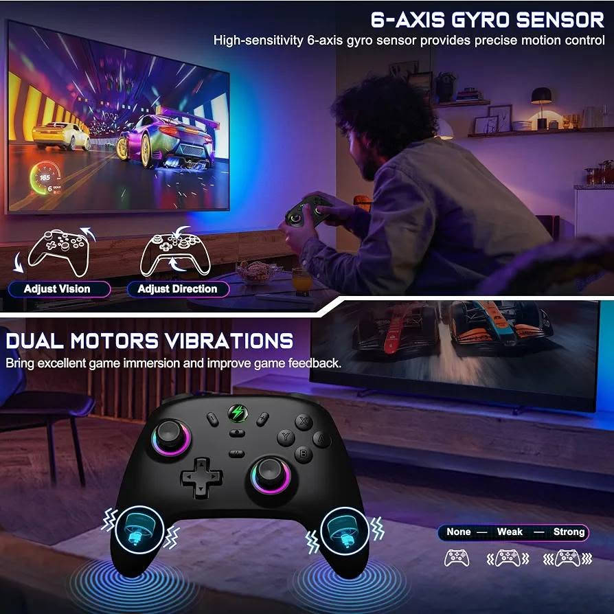 السلام عليكم
وحدة تحكم لاسلكية من طراز NC500 متوافقة مع أجهزة Nintendo Switch والكمبيوتر الشخصي.

. تتميز بعصا تحكم ذات تأثير هول للقضاء Hall Effect Joysticks( على الانجراف وتحسين الدقة.

تتضمن إضاءة RGB قابلة للتخصيص ومحركات اهتزاز مزدوجة لتجربة ألعاب غامرة.
تدعم أنظمة  نينتندو iOS/Android/Windows
السعر 20 الف


**إذا كنت صاحب هذا الإعلان وتريد حذفه لأي سبب، رجاءا أرسل رسالة إلى الدعم الفني**