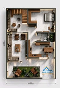 المهندسة رانية • تصاميم داخلية • خرائط 3D