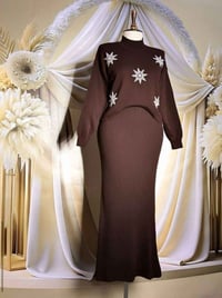 أوتفت تريكو تركي • فري سايز • بنطل كنزة