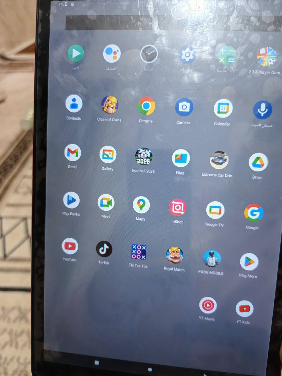 ايباد تاب 10 ذاكره 32
مابي اي شي بي لزكه للشاشه. غراضه موجوده كلش حلو ونضيف سعره 125  وبي مجال شراي خاص وهذا رقمي ***********
